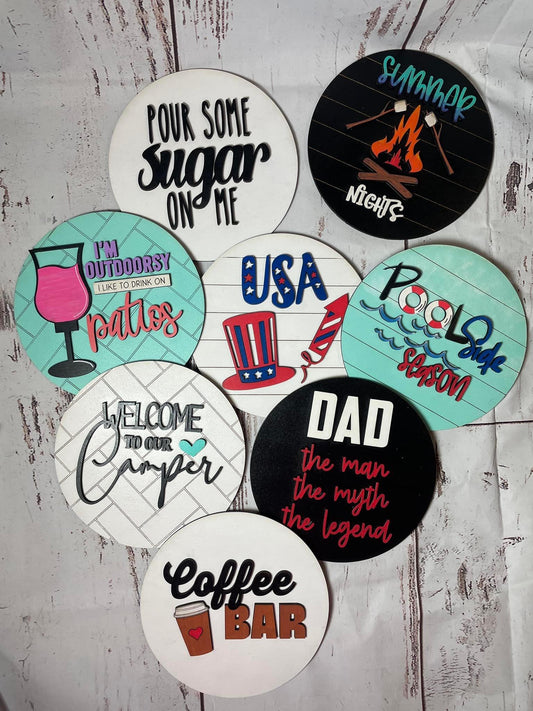 Round interchangeable inserts