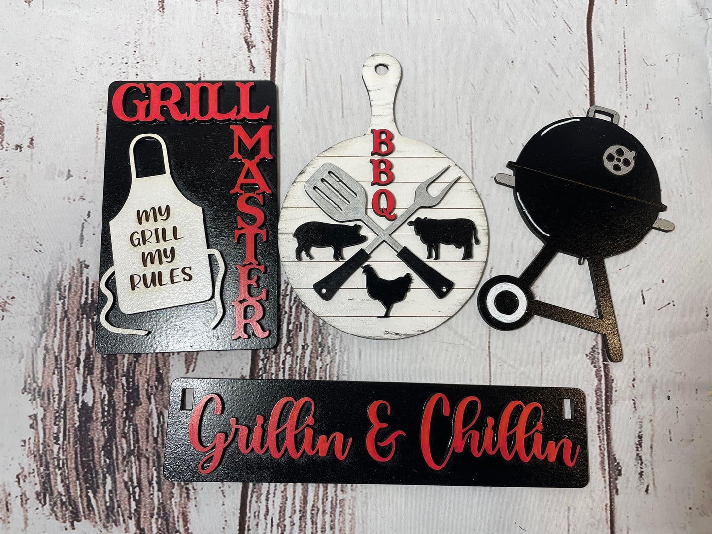 Grillin & chillin wagon/shelf set