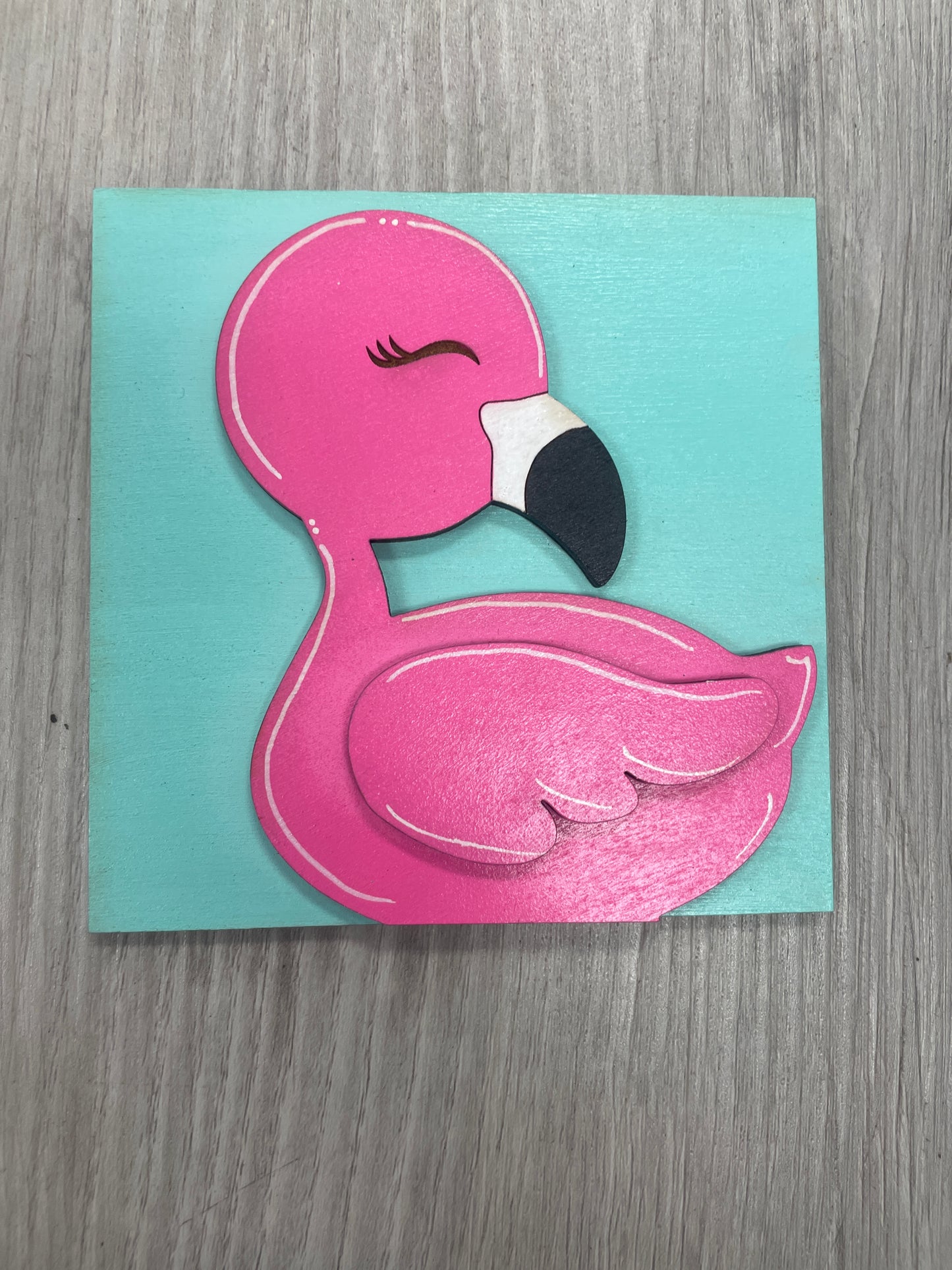 Flamingo square insert