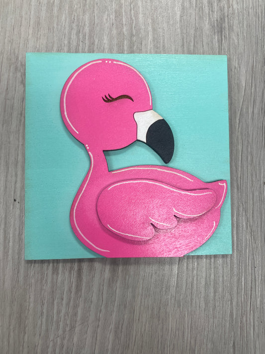 Flamingo square insert