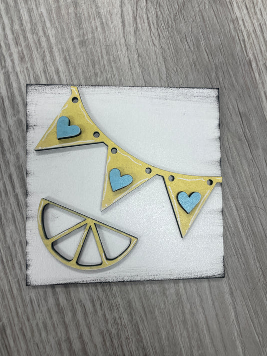 Lemon pennants square insert