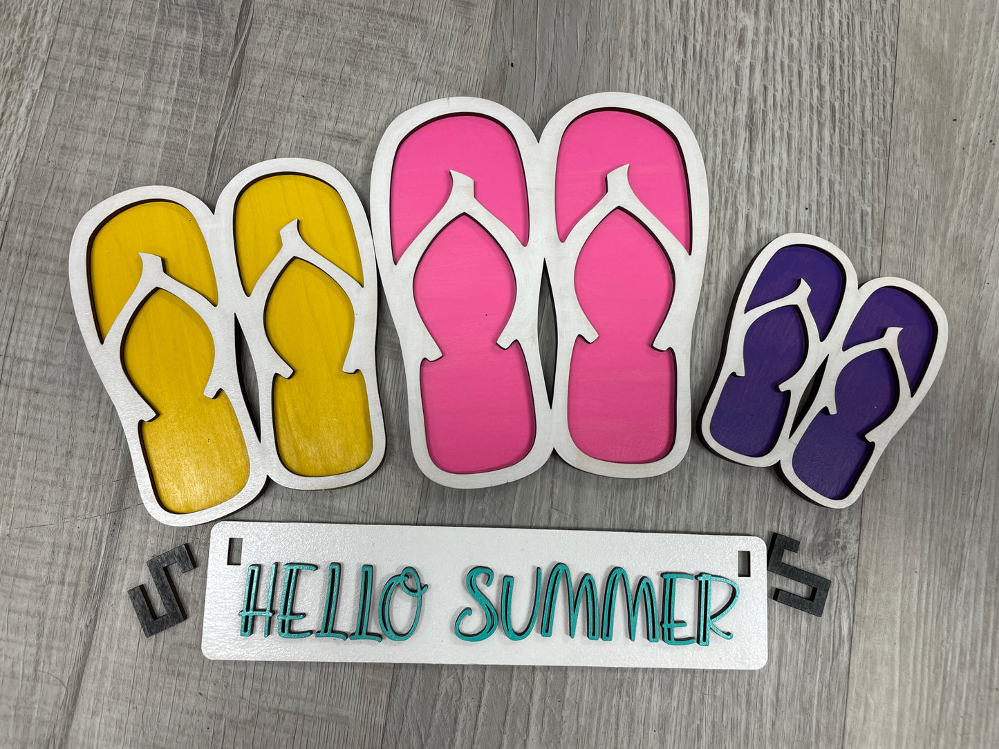 Hello summer interchangeable wagon/shelf set