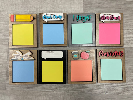 Sticky note holders