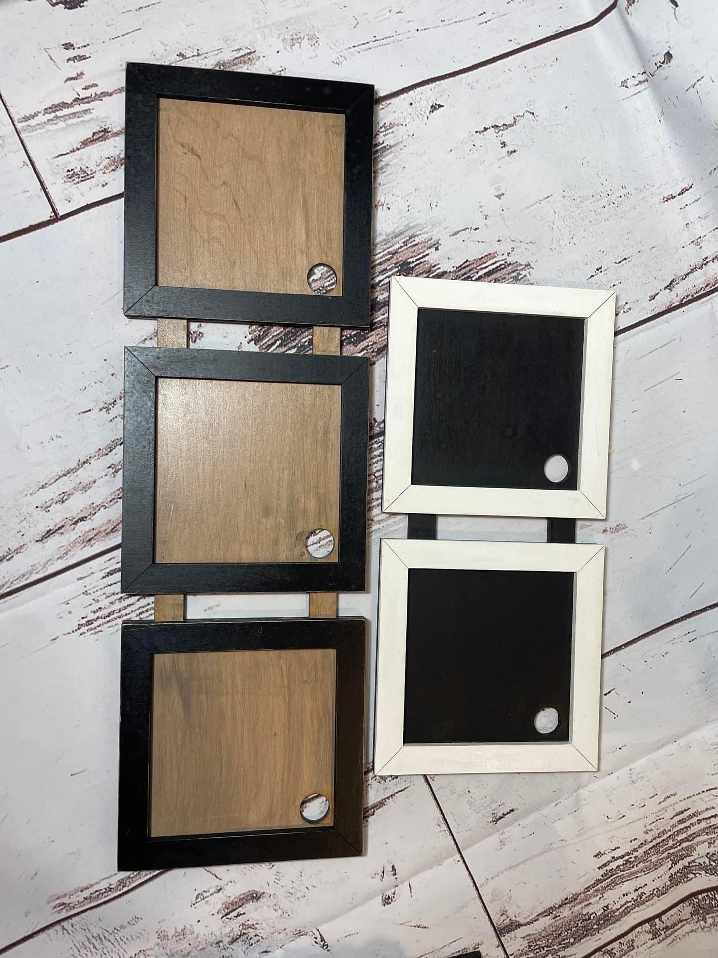 Ladders and frames for interchangeable square inserts