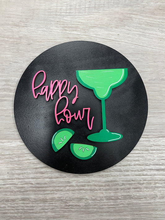 Happy hour Round interchangeable insert