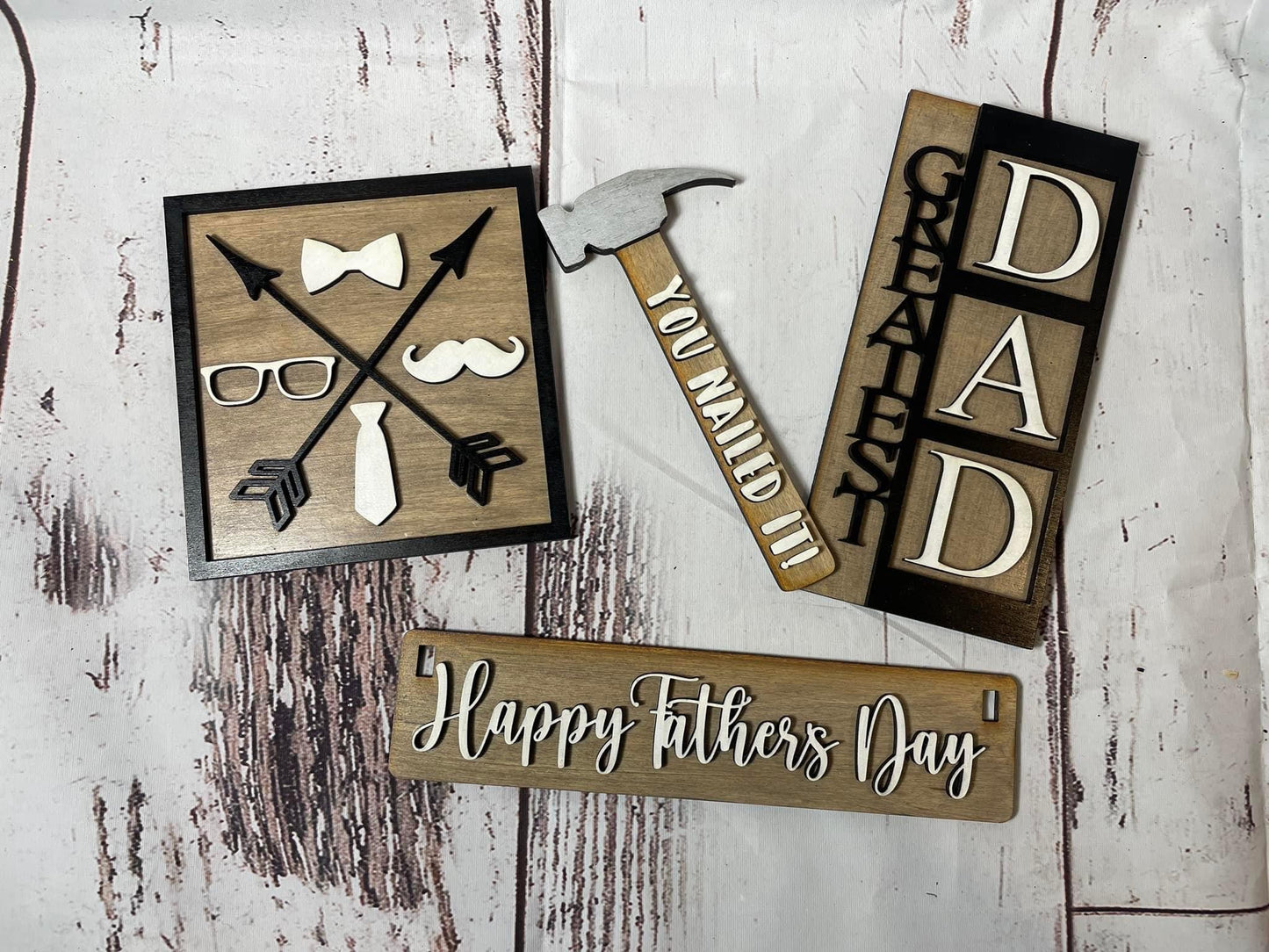 Happy Father’s Day wagon/shelf set