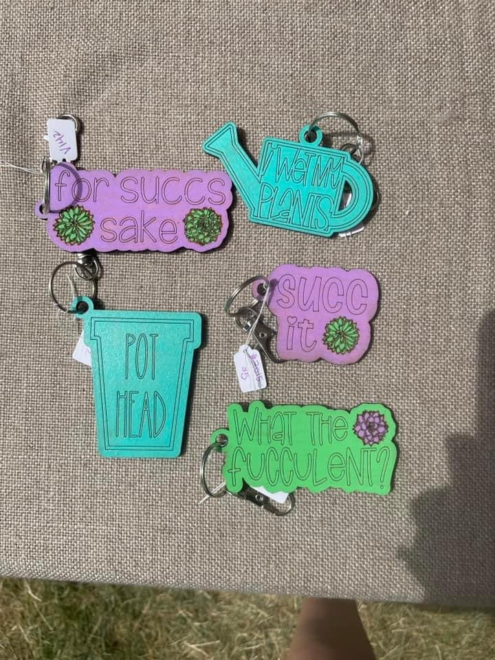 Plant keychains