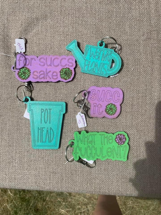 Plant keychains