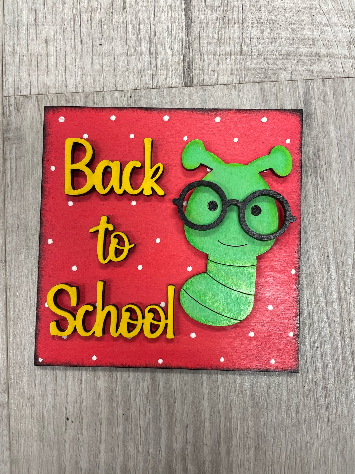 Teacher/school themed square inserts