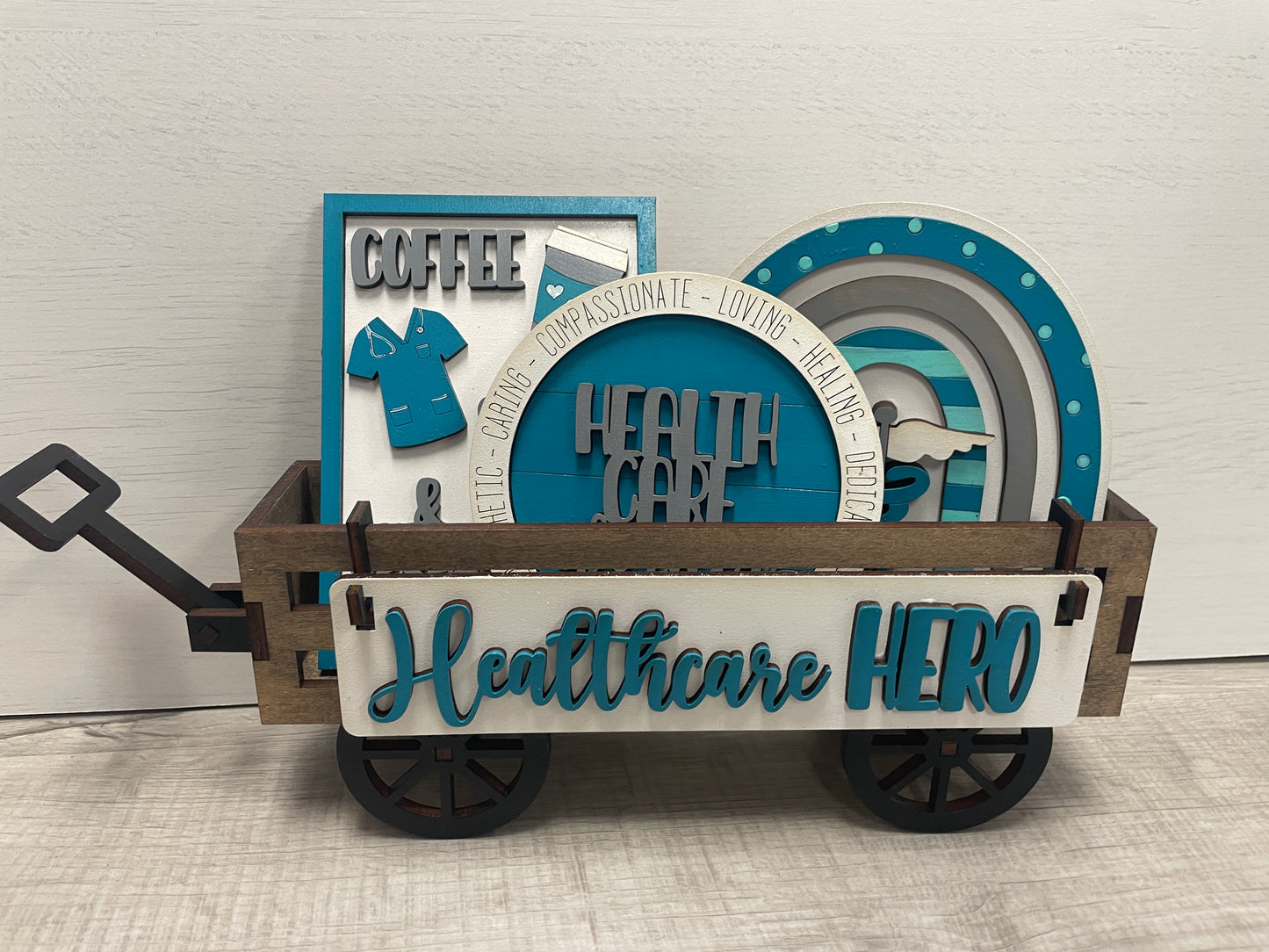 Healthcare hero interchangeable insert set for shelf/wagon