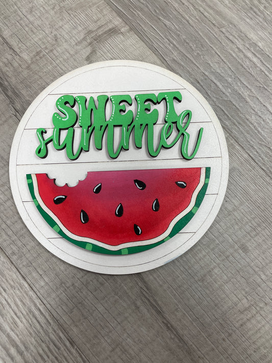 Sweet summer watermelon round interchangeable insert