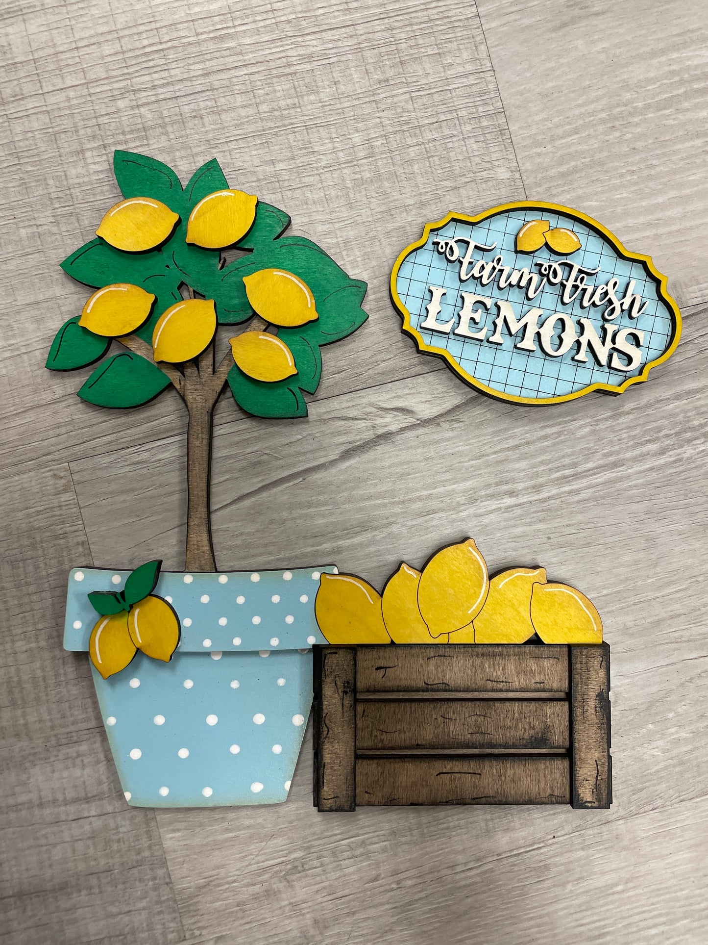 Interchangeable lemon tree fence set