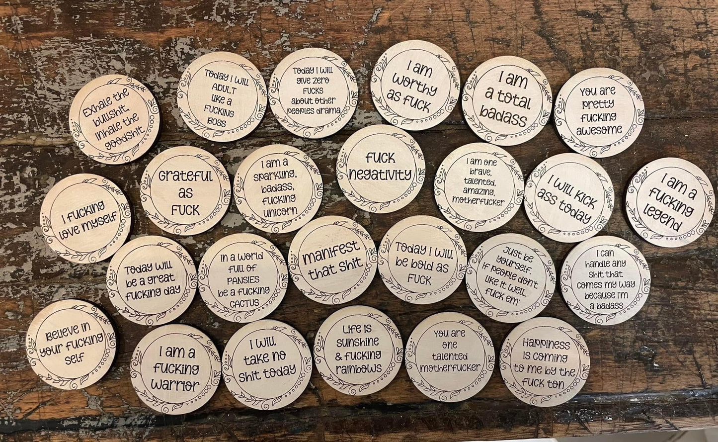 Sweary affirmations jar