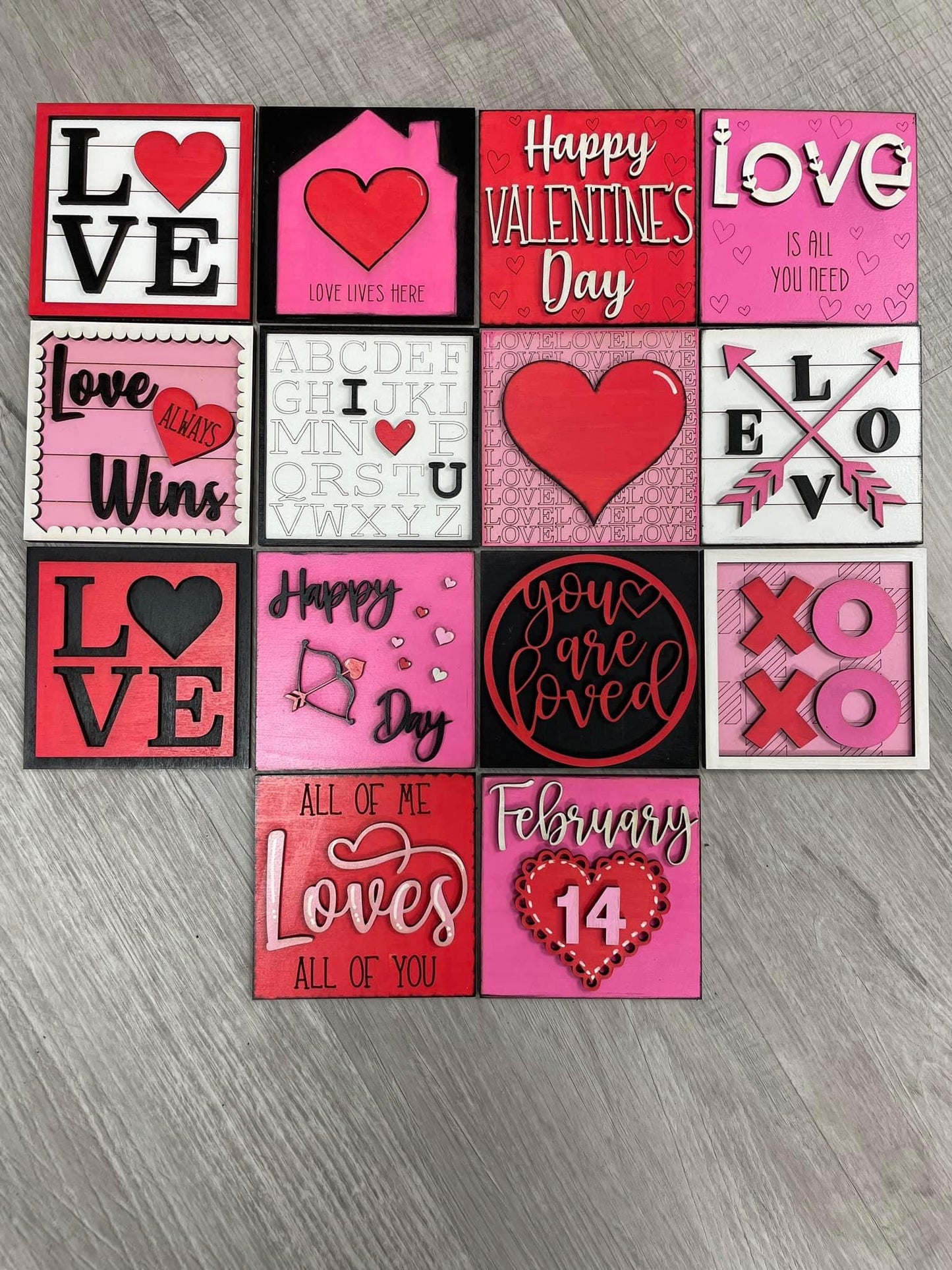 Valentine’s Day square inserts