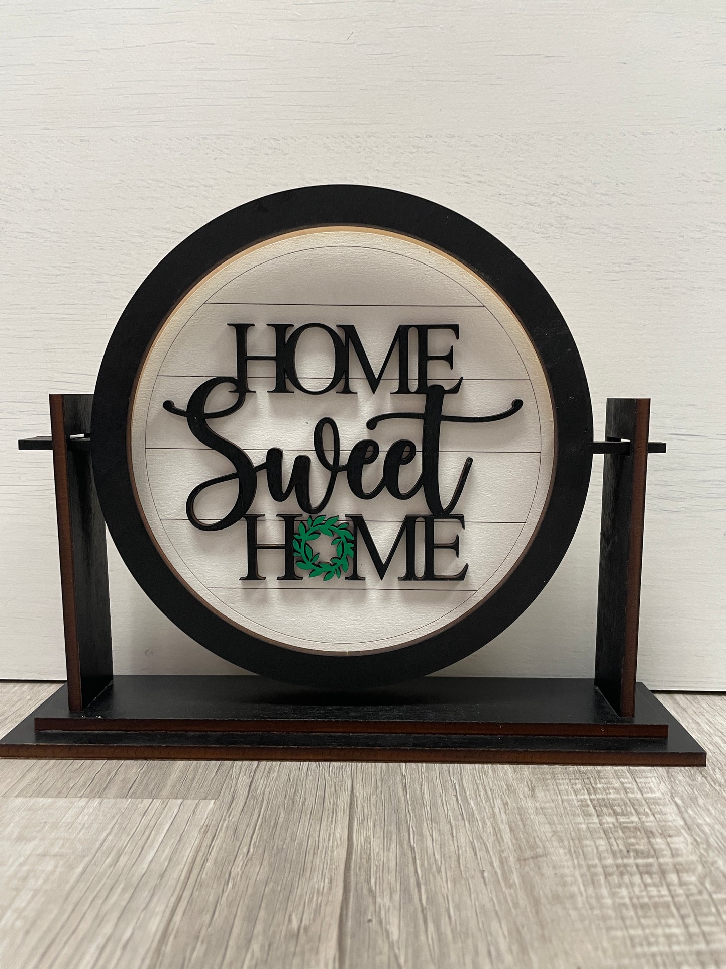 Home sweet home round interchangeable insert