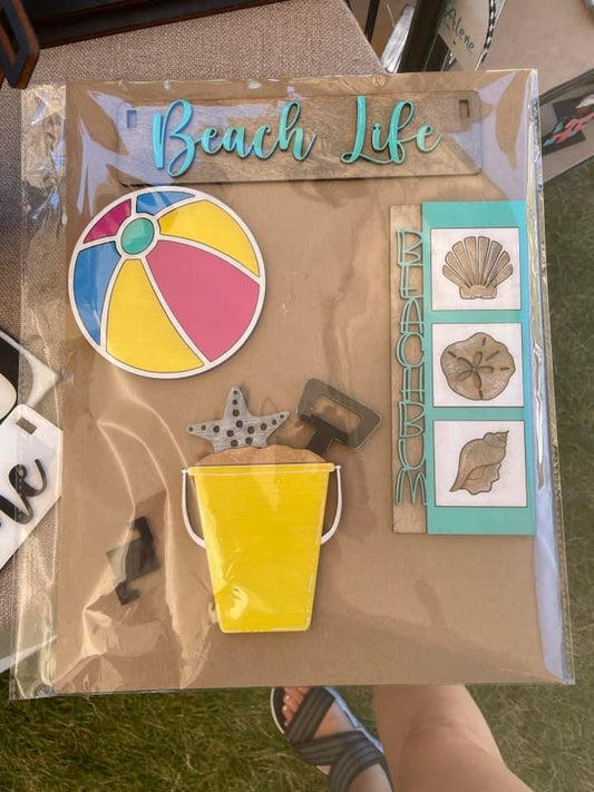 Beach life wagon/shelf set