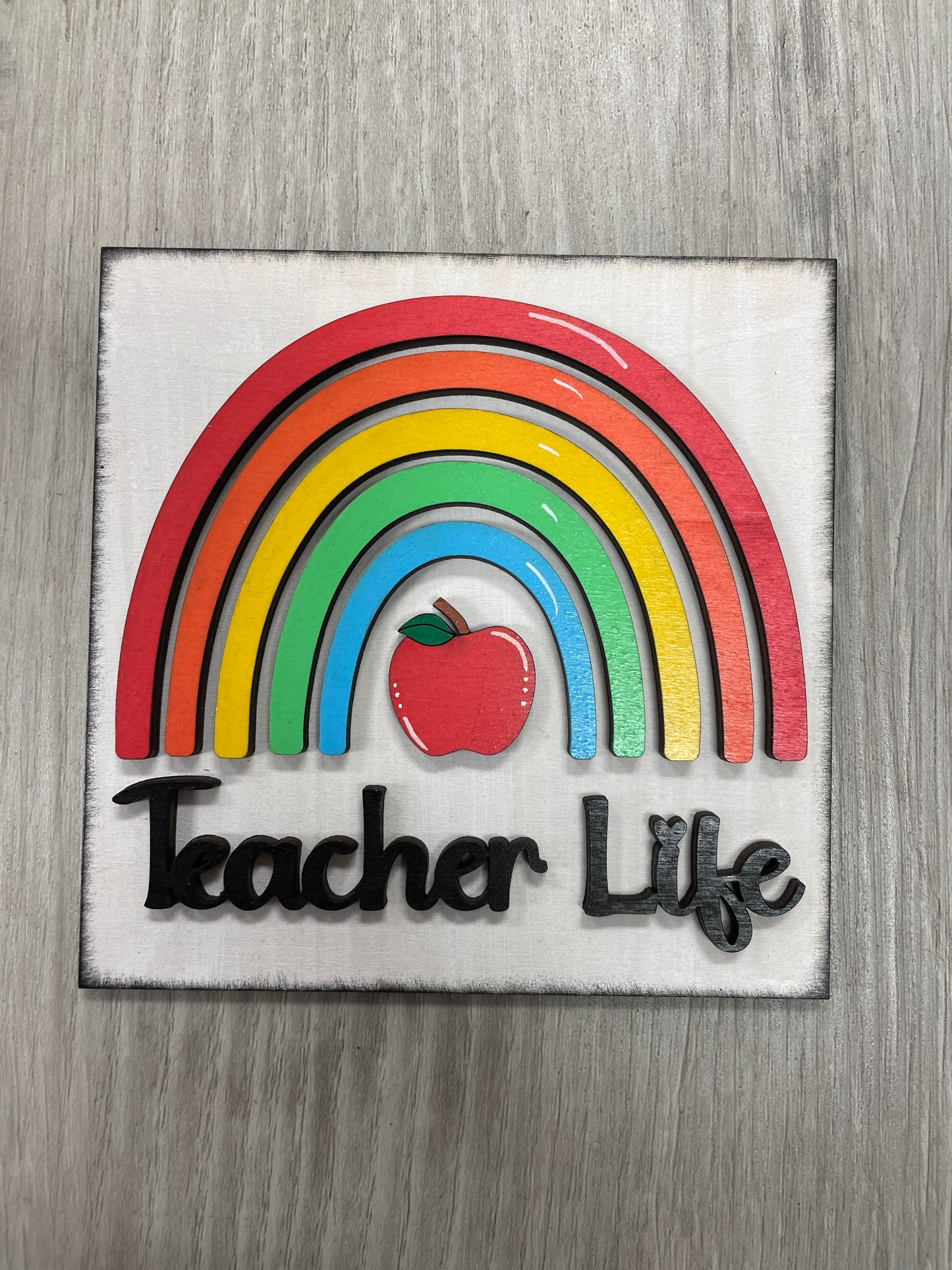 Teacher/school themed square inserts