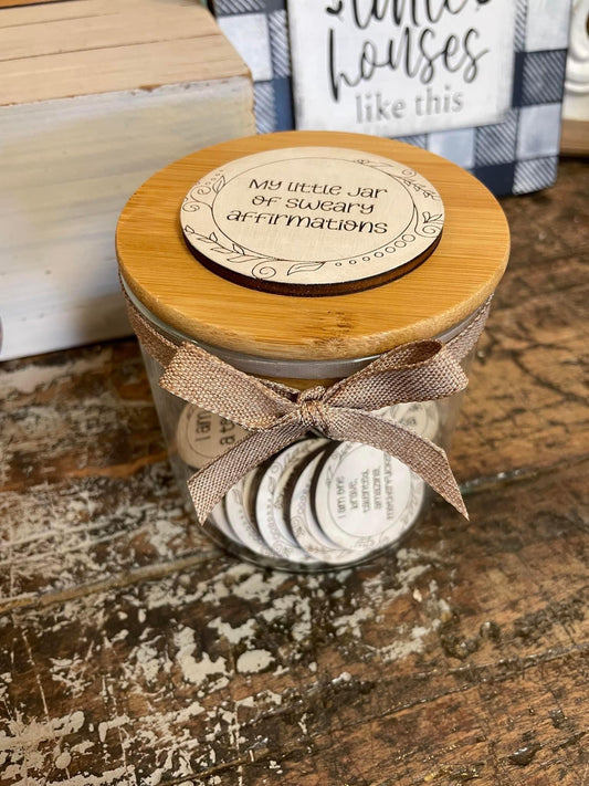 Sweary affirmations jar