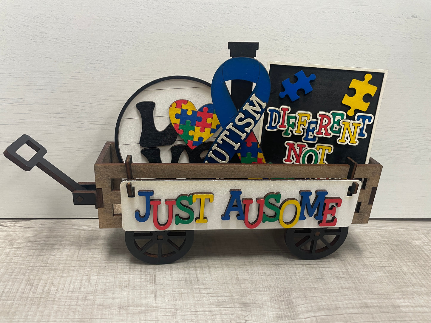 Autism interchangeable insert set for wagon/shelf