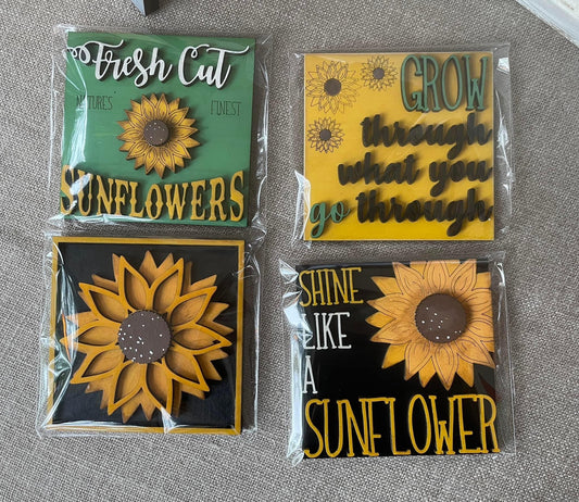 Sunflower square inserts