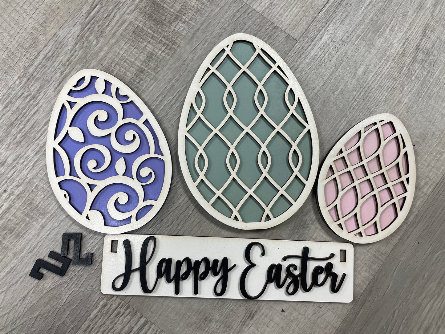 Happy Easter interchangeable insert for wagon/shelf/crate