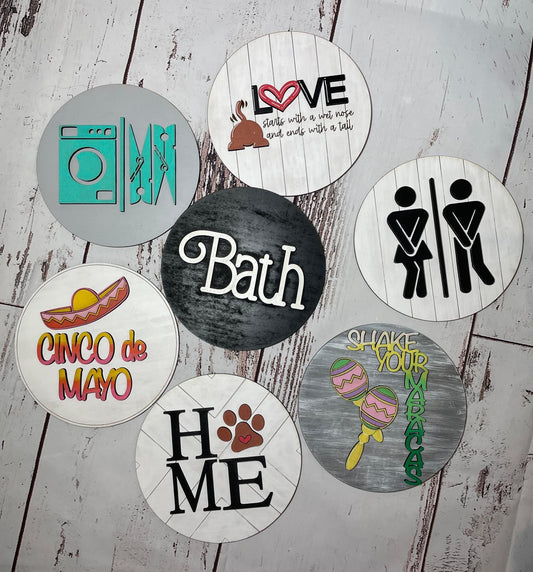 Round interchangeable inserts