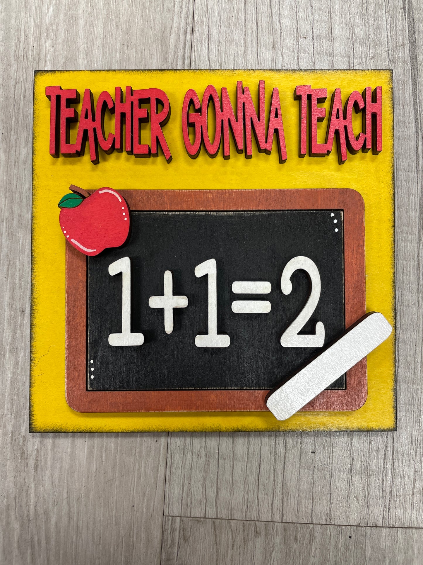 Teacher/school themed square inserts