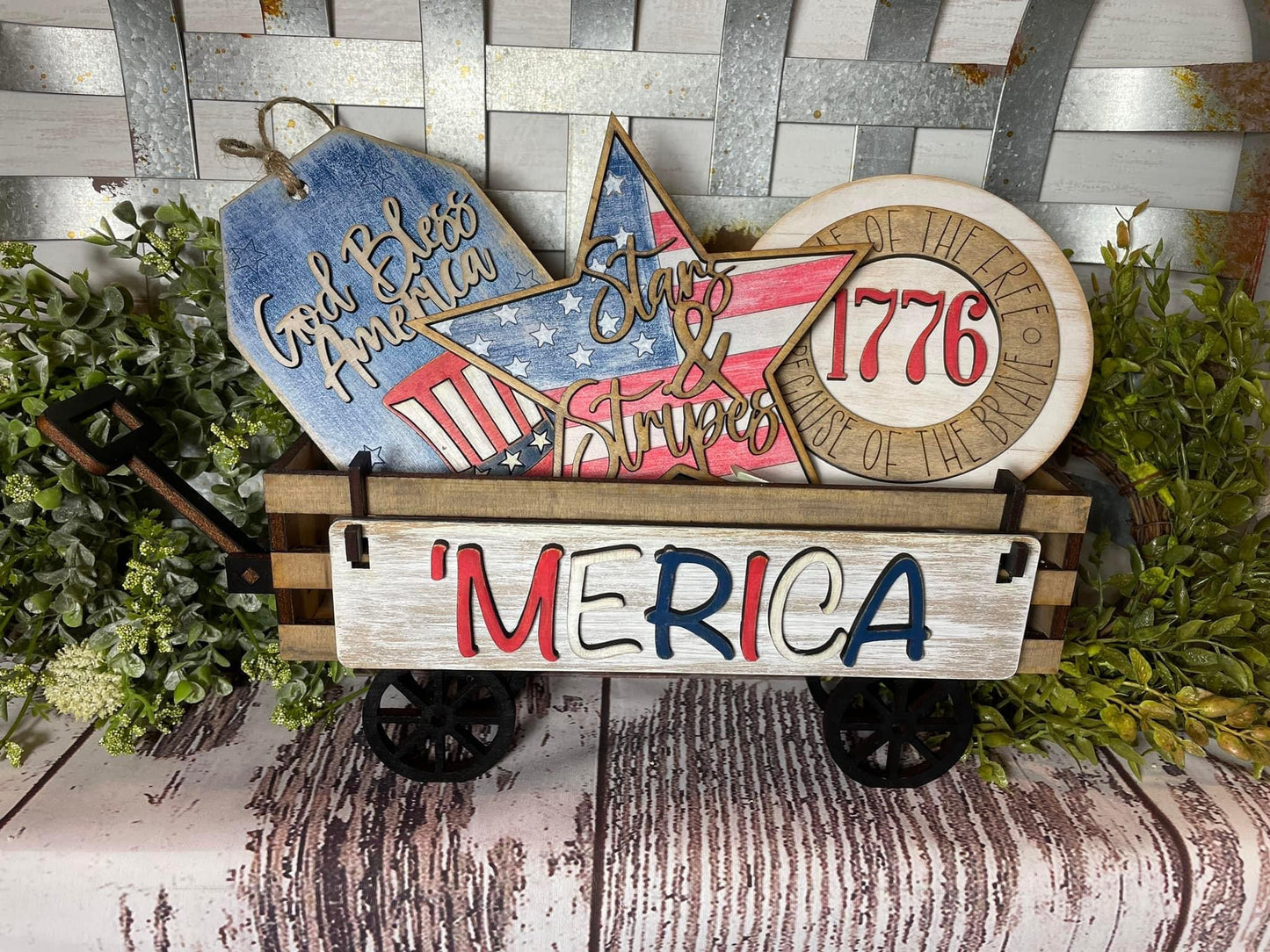 ‘Merica wagon/ shelf/crate set