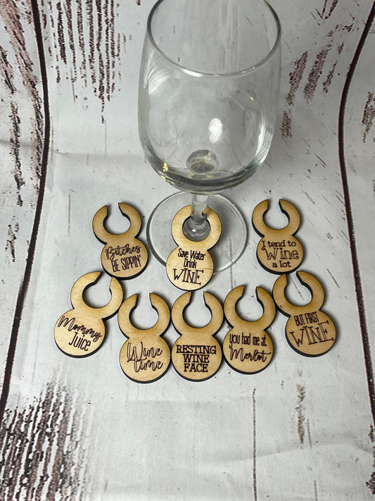 Wine charms set